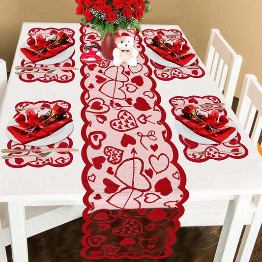 Heart Table Runner &  Placemats