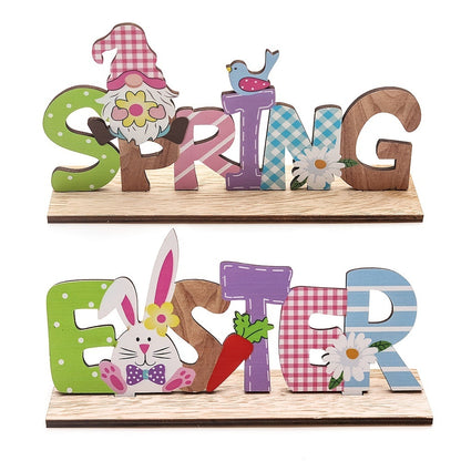 Easter Bunny Gnome & Letter Decorations