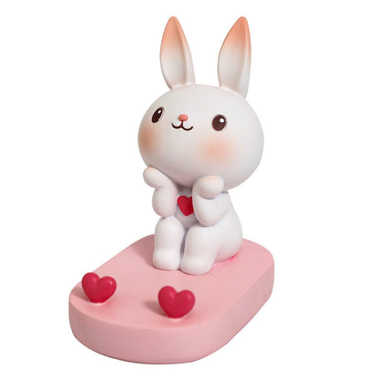 Pink Rabbit Phone Holder