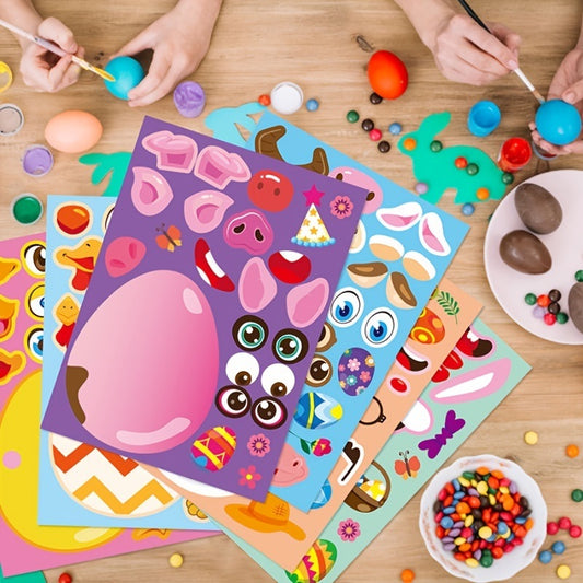 Easter Eggs DIY Craft Stickers