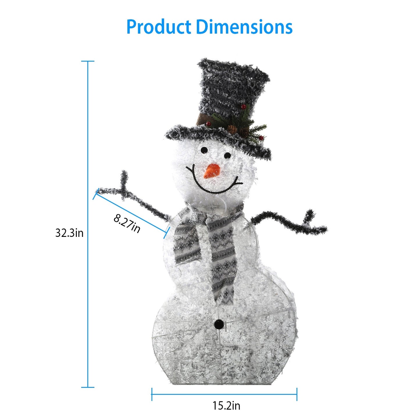 LED Christmas Snowman Decoration