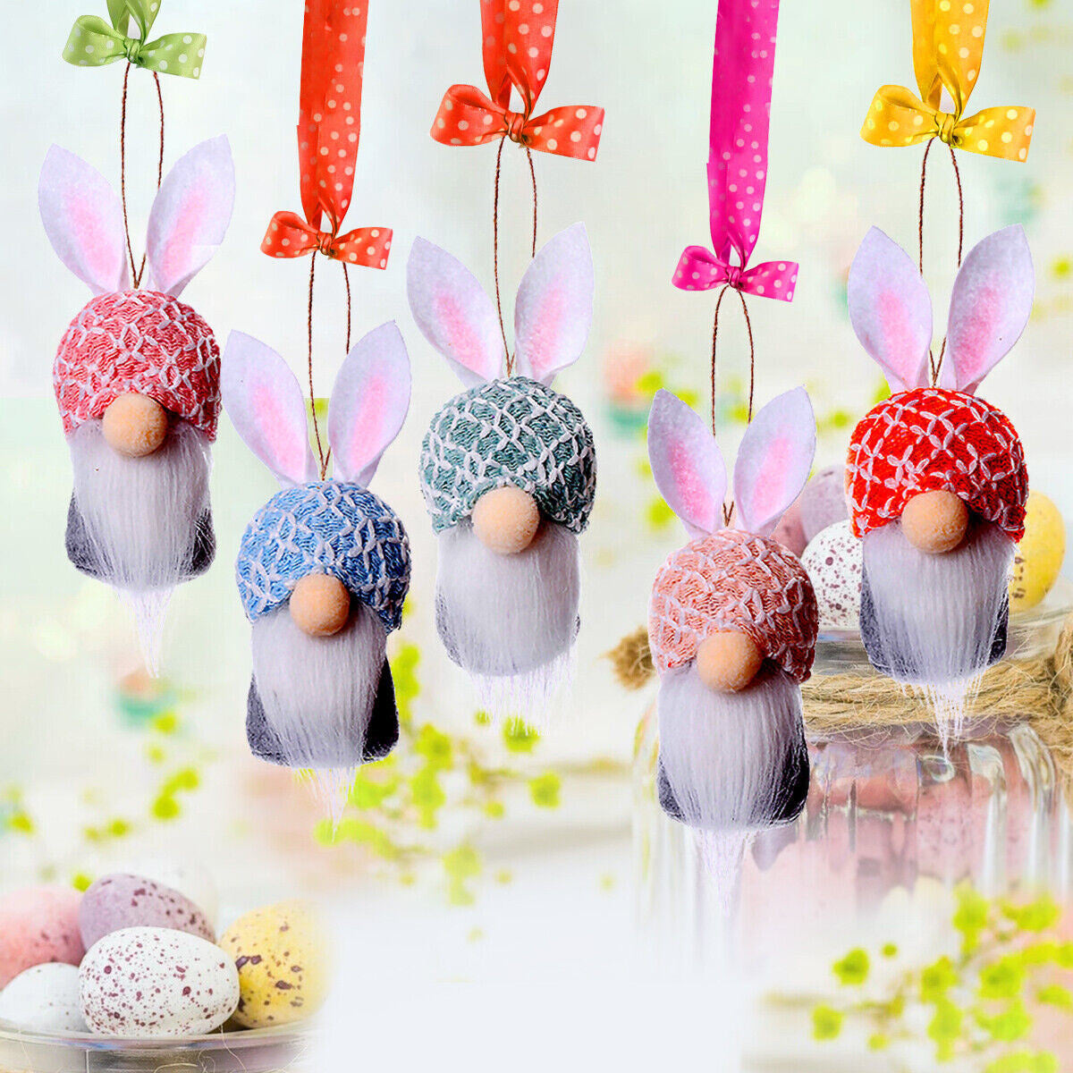 Hanging Plush Bunny Gnomes (10Pcs)