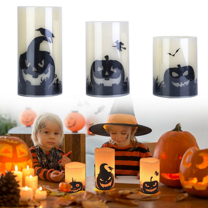 Halloween Flameless Candel Set