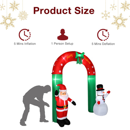 Santa/Snowman Inflatable Decor