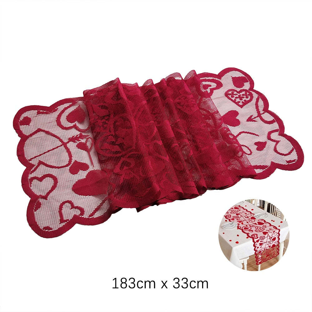 Heart Table Runner &  Placemats