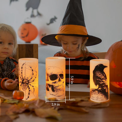 Halloween Flameless Candel Set