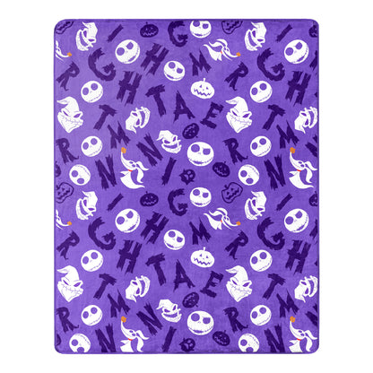 Nightmare Before Christmas; Character Hugger Pillow & Silk Touch Throw