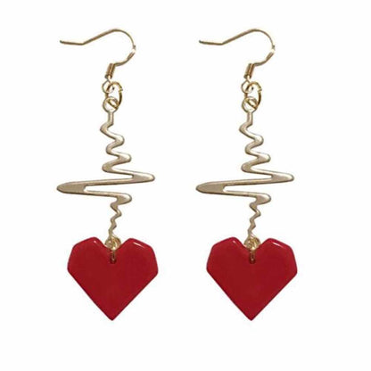 Heartbeat Dangle Earrings