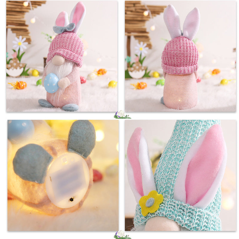 Gnome Easter Bunny Plush Dolls (2Pcs.)