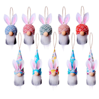 Hanging Plush Bunny Gnomes (10Pcs)