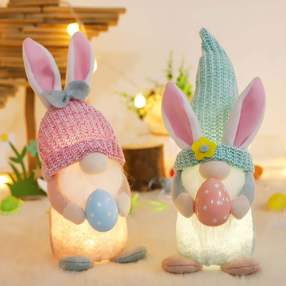 Gnome Easter Bunny Plush Dolls (2Pcs.)