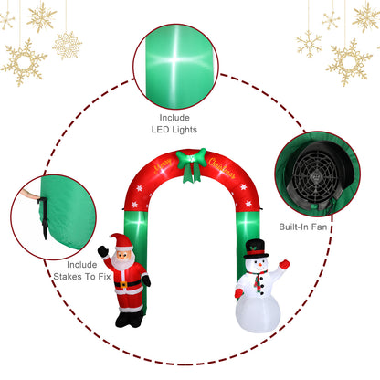 Santa/Snowman Inflatable Decor