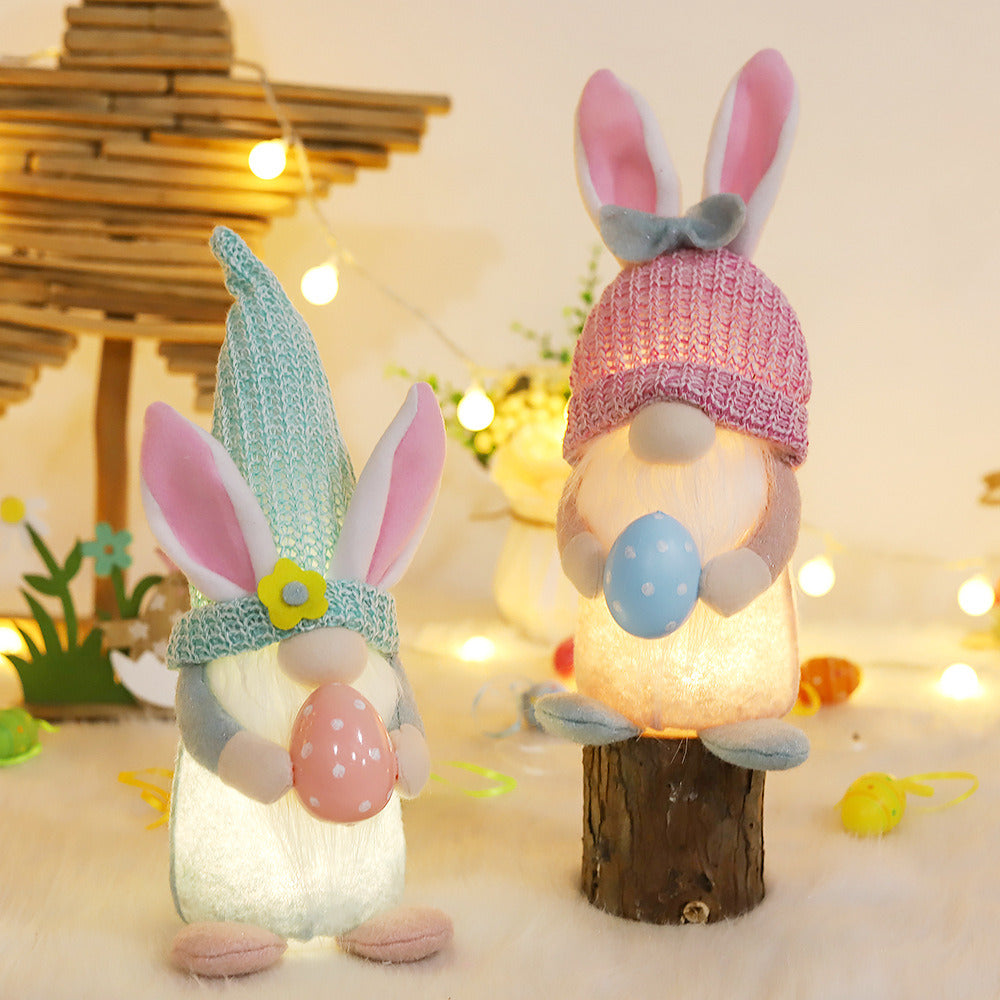 Gnome Easter Bunny Plush Dolls (2Pcs.)