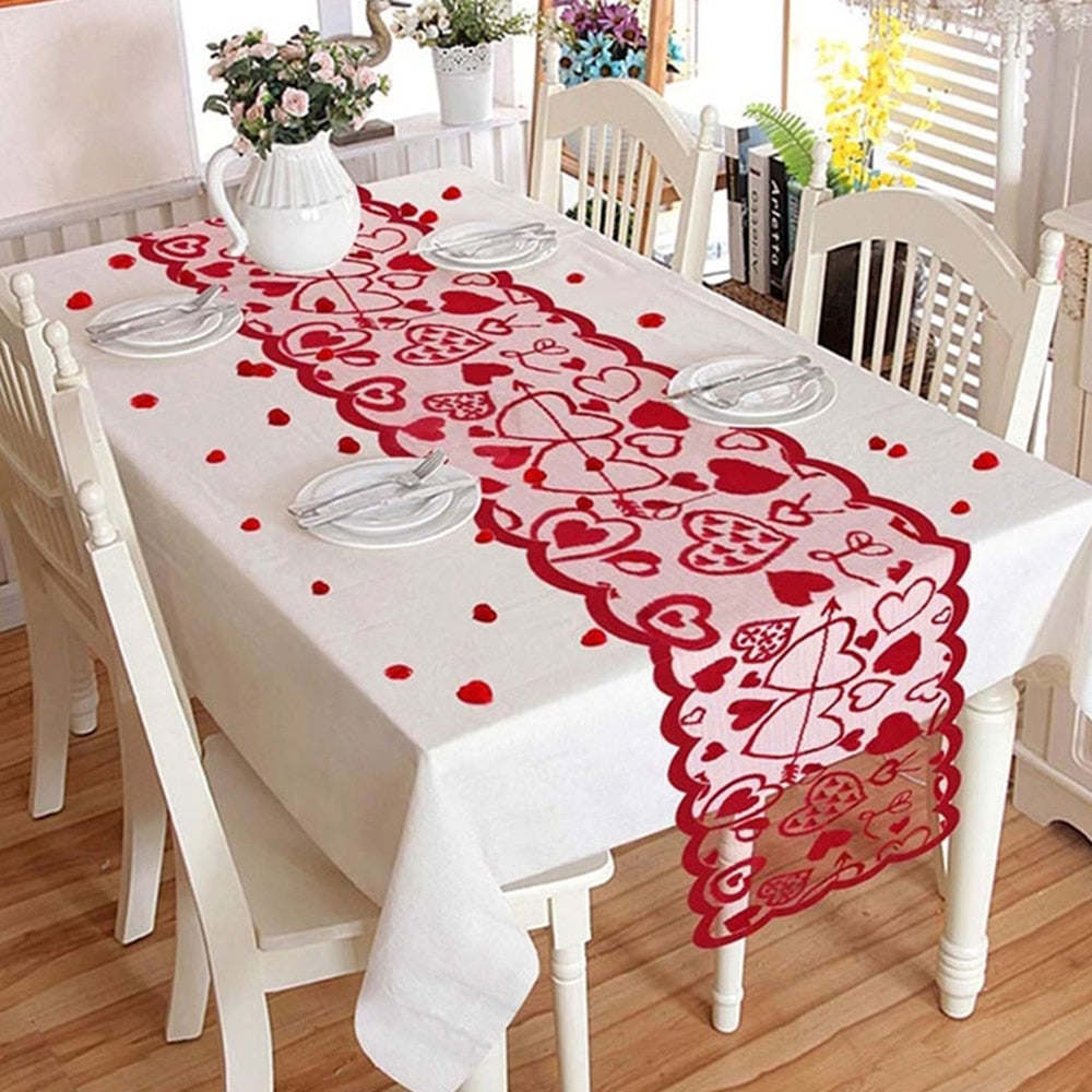 Heart Table Runner &  Placemats