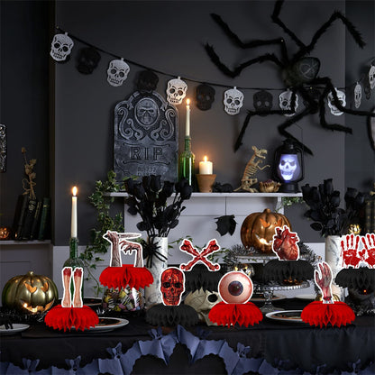 9PCS Halloween Honeycomb Table Centerpieces