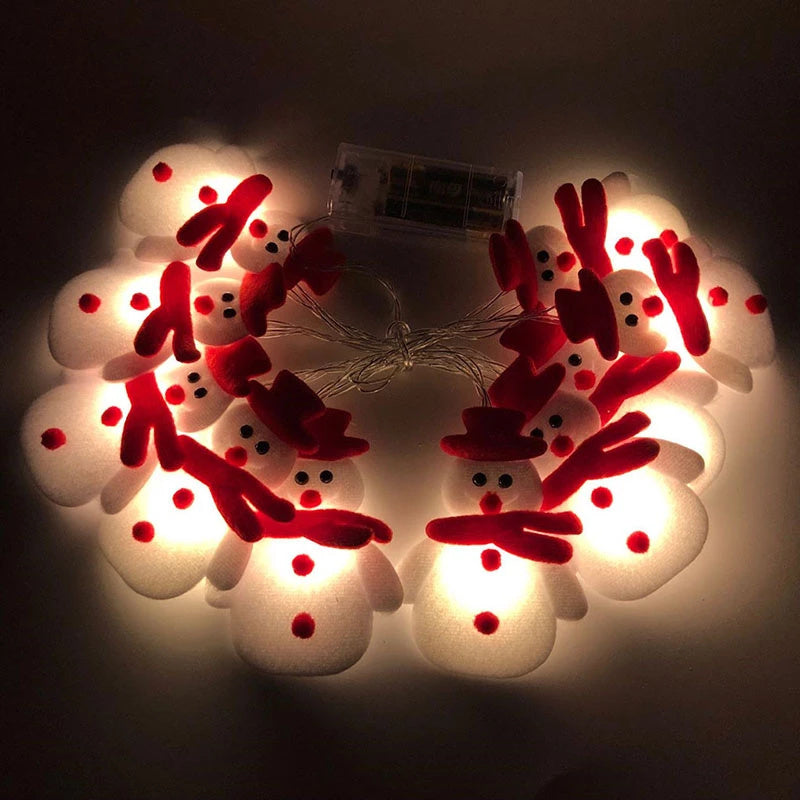 Snowman Garland String Lights