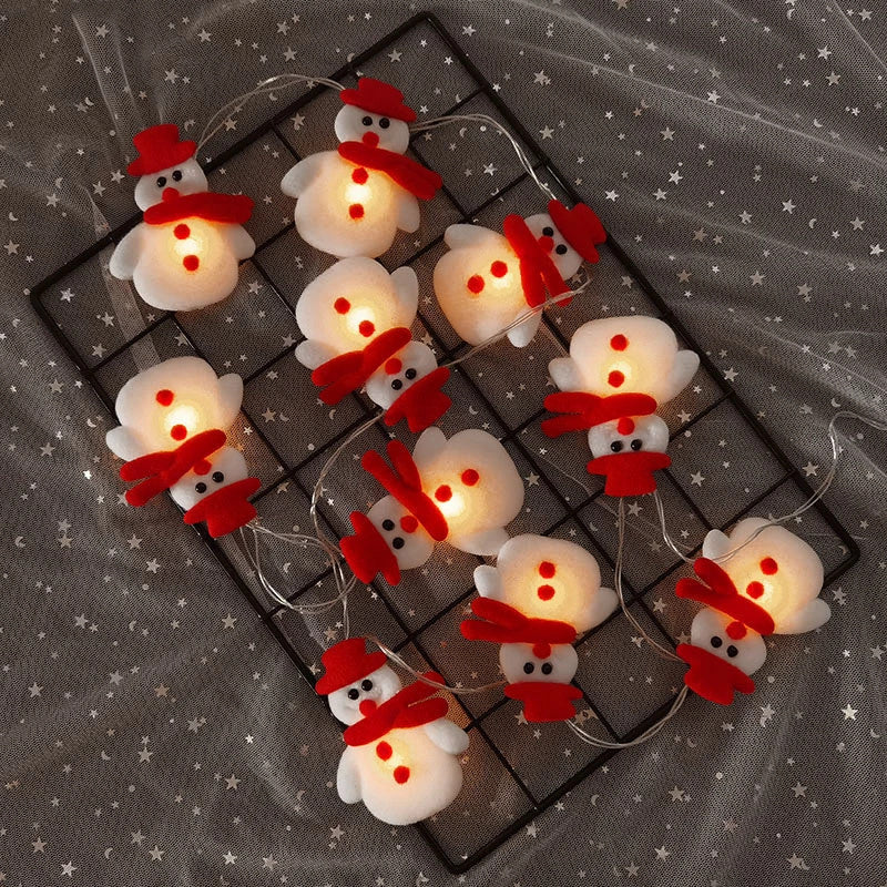 Snowman Garland String Lights