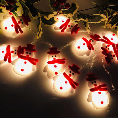 Snowman Garland String Lights